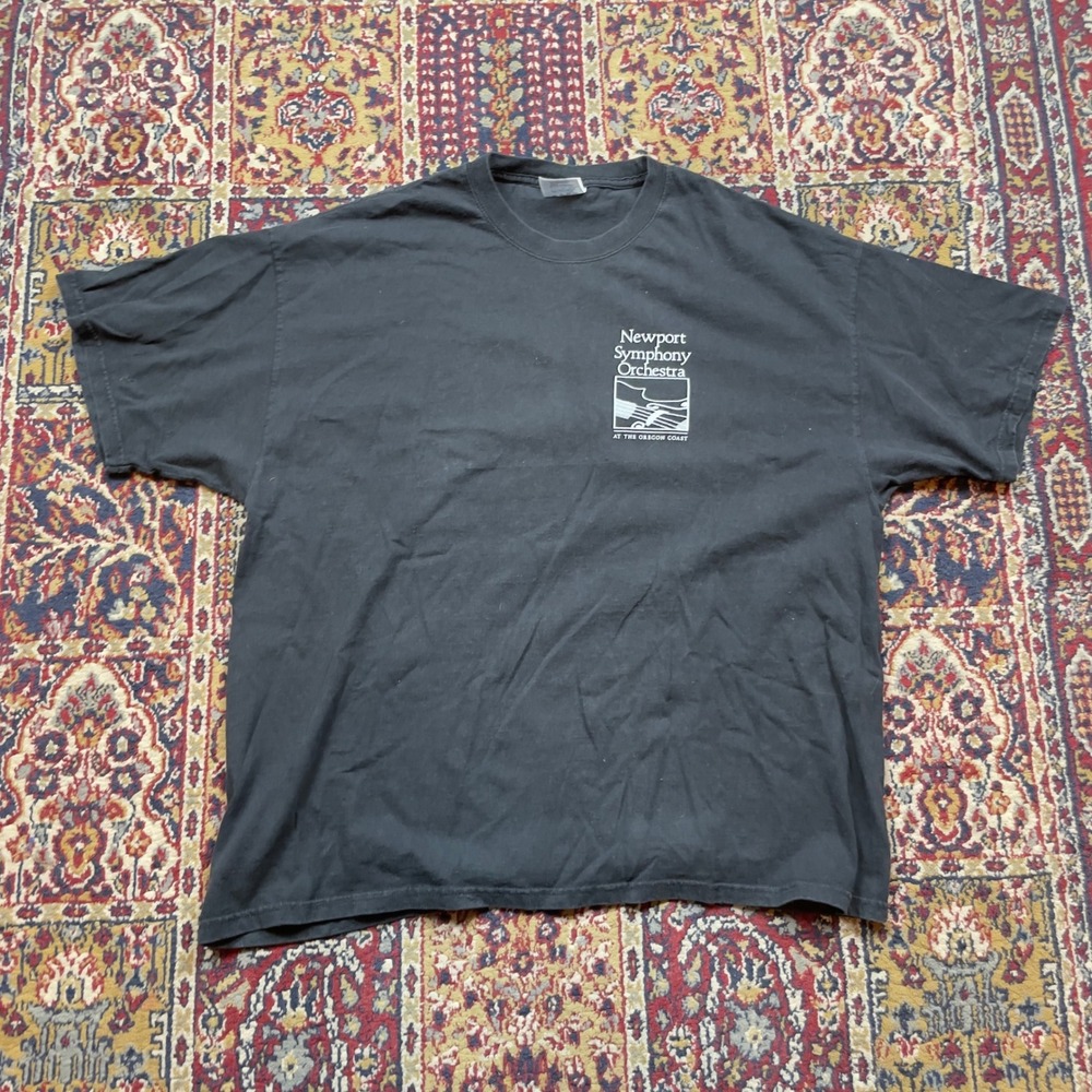 Newport‎ Symphony Orchestra T Shirt Mens XL Graphic Tee Oregon Coast - Picture 2 of 5